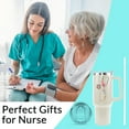 thumbnail image 5 of Nurse Gifts for Women Nurse Tumbler Nurse Coffee Mug Cup with Lid and Straw - 40 Oz Stainless Steel Insulated Water Bottle - Gifts for Practitioner Nurse Nursing Student Men Women, 5 of 6