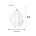 thumbnail image 3 of Xihbxyly Colgante de Fantasma de Halloween, Decoración Colgante Espeluznante, Material de Tela, Decoración para Fiestas y Casas, Perfecto para Halloween, Carnavales y Festivales, Incluye 1 Percha de, 3 of 5