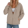 thumbnail image 5 of Ihhxva Softshell Jacket for Women Quick Dry Fit Attached Hood Packable Design Outdoor Windbreaker S-2XL, 5 of 9