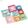 thumbnail image 5 of 10Pcs/lot Suspension Display Stand Elastic Pe Film Rack Case Dustproof Transparent Bead Bracelet Pendant Jewelry Storage Box14cm Blue outer box 11x11, 5 of 6