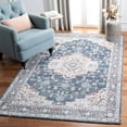 thumbnail image 2 of SAFAVIEH Classic Vintage Ramona Medallion Area Rug, Light Blue/Rust, 5' x 8', 2 of 8