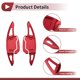 thumbnail image 5 of Accesorios interiores de extensión de palancas de cambio de volante de aleación de aluminio rojo Unique Bargains 1Set para Audi A3 2021-2023 para Audi A4 2020-2023, 5 of 6