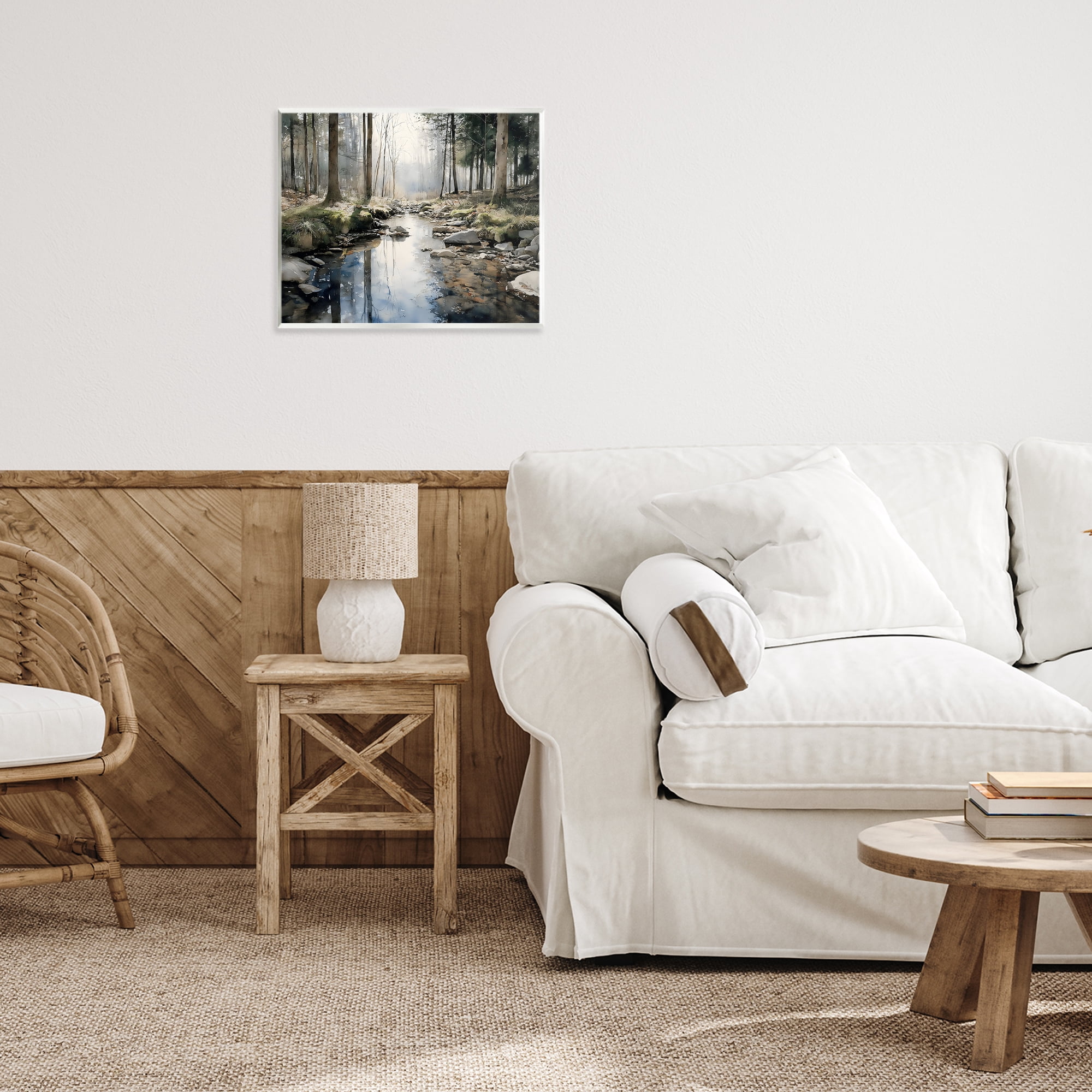 Stupell Industries Rock Creek in Morning Mist Wall Plaque Art, design by Franklyn Gregory