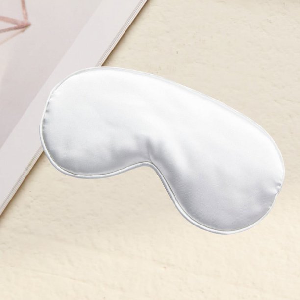 Máscara de ojos para dormir de seda de doble cara, para la pausa del almuerzo, con correa elástica, protección para los ojos para viajes, transpirable