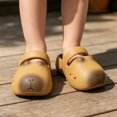 thumbnail image 6 of LIIPEE Girls Sandals Kids Casual Summer Cute Cartoon Decoration Lightweight Garden Slide Hole Shoes Outdoor Comfortable Soft Outsole Non- Footwear,11.5-12 Years, 6 of 8