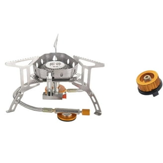 Réchaud Camping 2 Brûleurs Portable à Gaz Avec Allumage Piezo Et Mallette