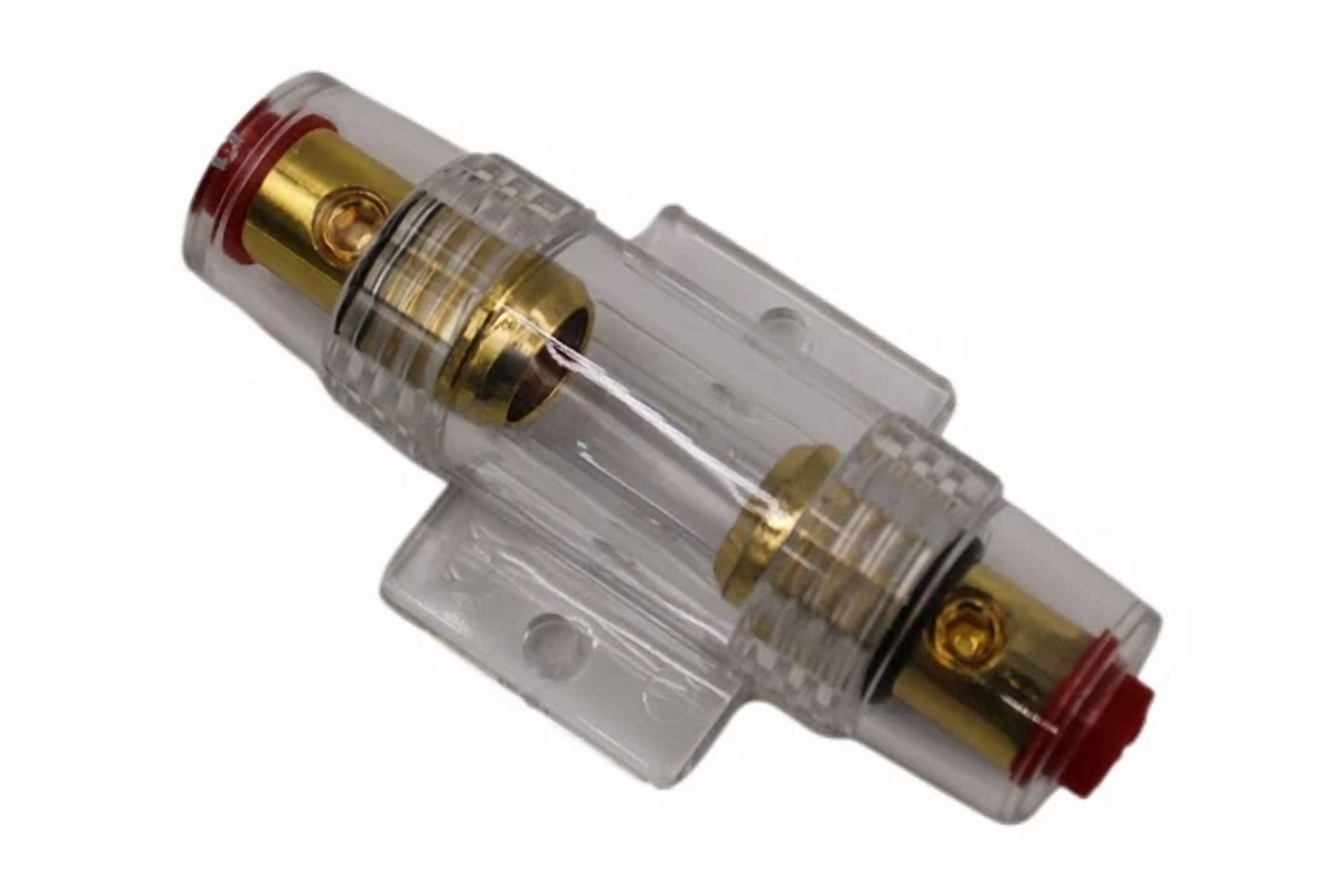 CRESTIN- 2 Imc Audio In-Line 4/8 Gauge Agu Fuse Holder W/ (2) 80 Amp Fuse For Car Audio