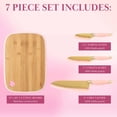 thumbnail image 4 of Set de tabla de cortar y cubiertos Paris Hilton Reversible Bamboo, 4 of 9