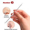 thumbnail image 3 of Aguja para quitar espinillas aguja de acero inoxidable kit de agujas de acero inoxidable 4 unids/set Kit profesional de eliminación de espinillas Extractor de espinillas ANGGREK Otros, 3 of 8