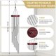 thumbnail image 2 of 2 Pieces Wind Chimes with 12 Aluminum Tubes Wind Chimes with Red Wooden Pedal for Home Patio Garden Tree, 2 of 4