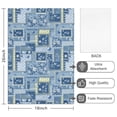 thumbnail image 2 of 2 Pcs Pioneer Flower Floral Print Pattern Kitchen Towels, Funny Microfiber Dish Towel Set, 18" X 26" Tea Towels, 2 of 6