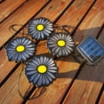 thumbnail image 5 of Hvmvliv Solar Lights Outdoor 4 Pack Solar Lights Outdoor Garden Decor Solar Garden Lights with 4 Daisy Flowers Water-Proof Auto On/Off Solar Flowers Lights for Outdoor Garden Yard Patio B, 5 of 8