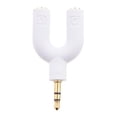 thumbnail image 2 of Y Splitter.5mm Mâle vers 2 Ports 3.5mm Femelle Blanc, 2 of 7