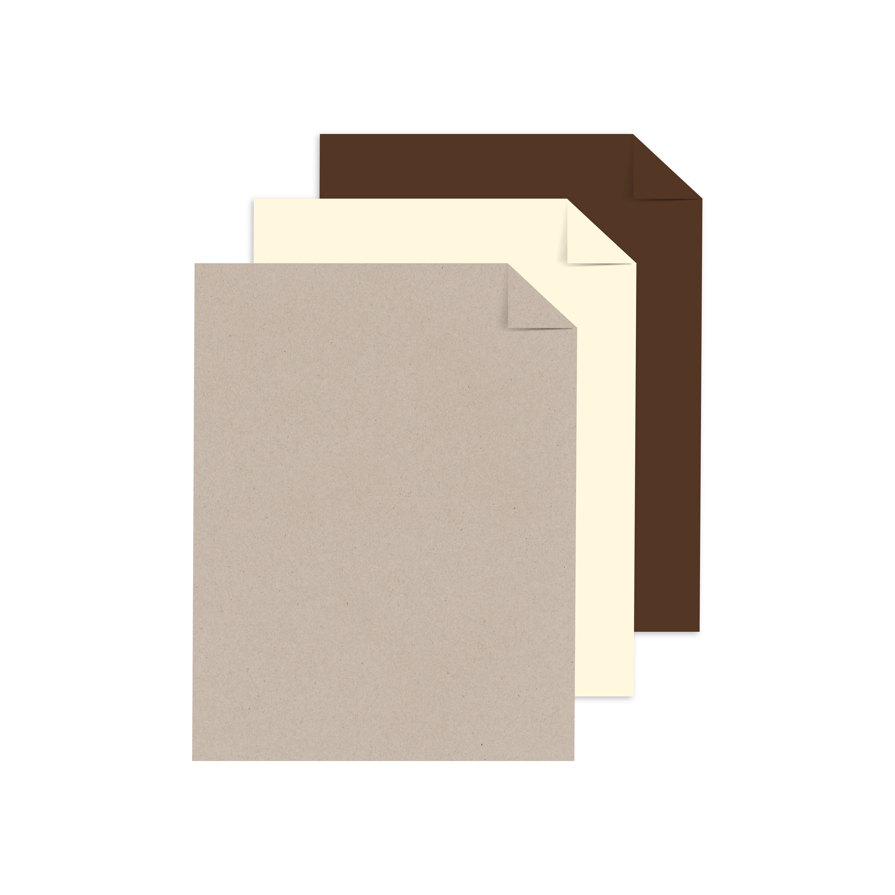 Astrodesigns Cardstock, Latte Assortment, 8.5" x 11", 65 lb./176 Gsm, 48 Sheets (91090)