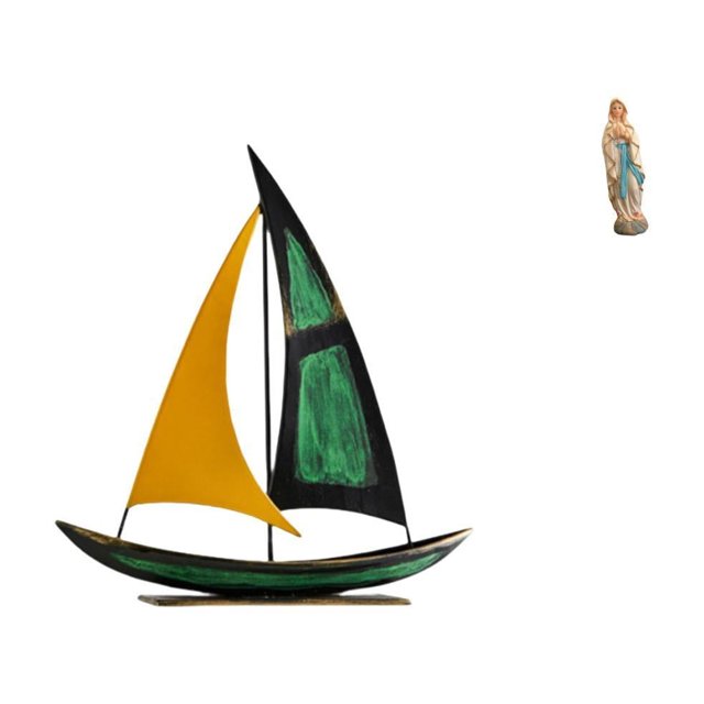 Figura de velero,Escultura de velero de hierro para decoración de oficina y hogar,Estatua de Lutero,Estatua de la Virgen María Figura Colección Religiosa,Figura de resina y Señora de Lutero