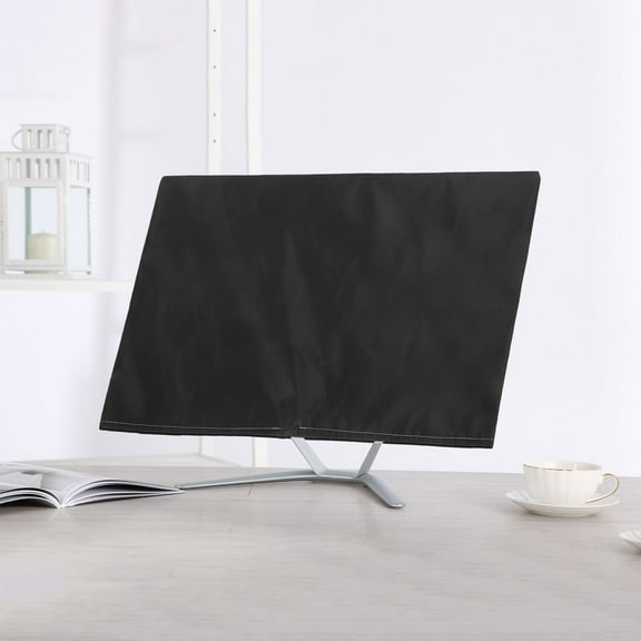 DRAFIDEEP Monitor Display Protector with Anti-static for Computer Desktop Black Oxford Fabric Screen Dust Cover 1Set