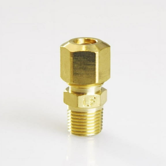Homeplus 4016888 0.25 x 0.125 in. MPT Compression Brass Connector - Pack of 5
