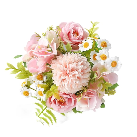 Peonies Artificial Flowers Bouquet Artificial Silk Fake Flowers Wedding Valentines Bridal Decor Home Decoration