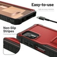 thumbnail image 5 of ExoGuard For Moto G Stylus 2021 Case, Phone Case with Screen Protector and Kickstand (Red), 5 of 7