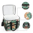 thumbnail image 6 of FORMRS Insulated Cooler Bag 24 Cans Capacity Soft Leakproof Lunch Box with Side Pockets, Christmas Gingerbread, 6 of 7