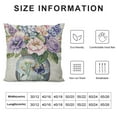 thumbnail image 5 of Creowell  Spring Watercolor Flowers Pillow Covers  Purple Pink Floral Leaf Vase Butterfly Decorative Pillow Cases Seasonal Farmhouse Cushion Covers Home Decor for Sofa Couch Outdoor, 5 of 5