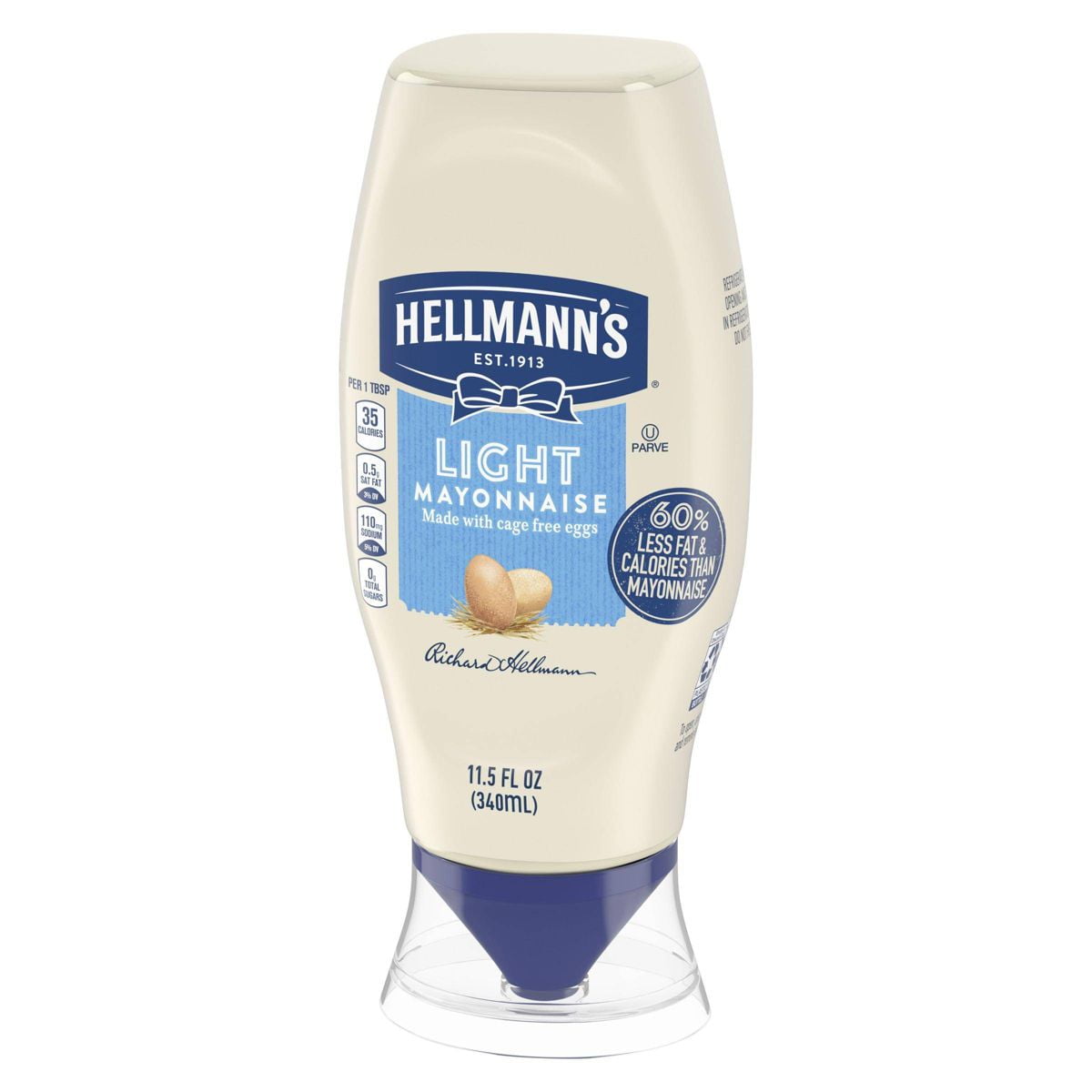 Hellmann's Light Mayonnaise Squeeze - 11.5oz - Pack of 2
