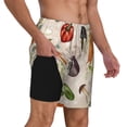thumbnail image 2 of Balery Cute Vegetables Bañador para hombre, shorts de playa de secado rápido con entrepierna y forro de compresión-Large, 2 of 6