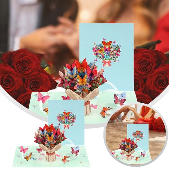 3D Up Bouquet Greeting Card – Interactive Card With Floral Design For Celebrations And Appreciation Thoughtful Gifting Card For Joyful Moments