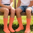 thumbnail image 6 of PureCasa Socks for Kids 6-14 Years Solid Color Cute Ankle Winter Warm Knit Cotton Frilly Sock 5 Pack, 6 of 7