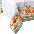 thumbnail image 2 of Elrene Home Fashions Pumpkin Harvest Vine Double Border Tablecloth, Multi, 60" x 144" Rectangle, 2 of 3