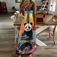 thumbnail image 3 of Funny Cute Panda Sleeveless Dress Women's Luxury Party Dress Birthday Dresses for Women, 3 of 7