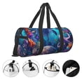 thumbnail image 3 of Balery Underwater Turtle Dolphin Octopus Bolsa de Gimnasio para Mujeres y Hombres, Bolsa de Viaje Impermeable, Bolsa de Fin de Semana con Compartimento para Zapatos y Bolsillo Húmedo, 3 of 6