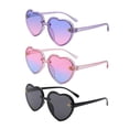 thumbnail image 3 of Gafas de sol para niños CUTICAT forma de corazón portátiles azul violeta negro, 3 of 8