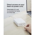 thumbnail image 4 of Bloque de carga rápida Belkin de 4 puertos USB C, 200 W, GaN, carga rápida, blanco, 4 of 8