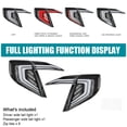 thumbnail image 7 of Spec-D Tuning Black Tail Lights w/ White LED Bars, Sequential LED Turn Signal, and Startup Animation Compatible with 2016-2021 Honda Civic 4-Door Sedan, Left + Right Pair Assembly, 7 of 7