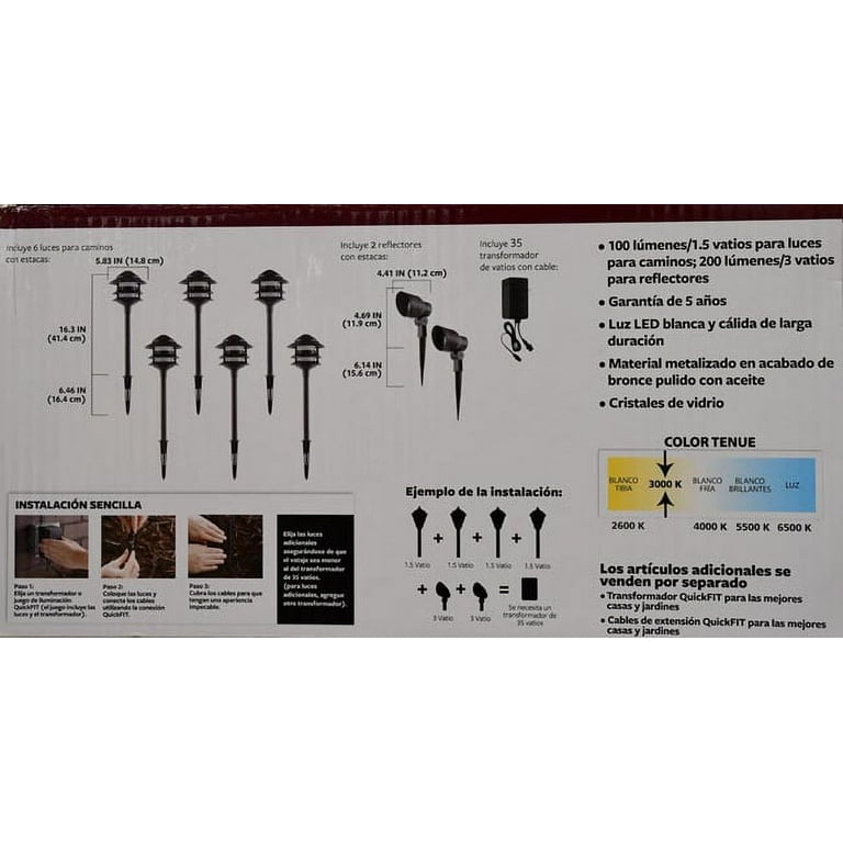 HOURGRASS　AMBIENTパレット　3個セット X3 Better Homes and Gardens Prentiss QuickFit LED Pathway