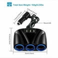thumbnail image 5 of 12V Car Cigarette Lighter Socket Splitter 3.1A USB Charger Outlet Power Adapter, 5 of 6