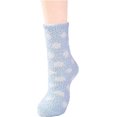 thumbnail image 2 of 5 pairs of coral velvet socks autumn and winter thickened warm floor socks without shedding medium tube velvet sleep socks household half velvet socks, 2 of 5
