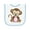 White and Light Blue, variant on Inktastic Monkey Baby Terry Cloth Bib