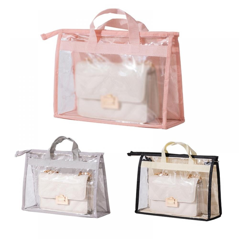Novobey Handbag Dust Cover Bag Transparent PVC Purse Storage Organizer