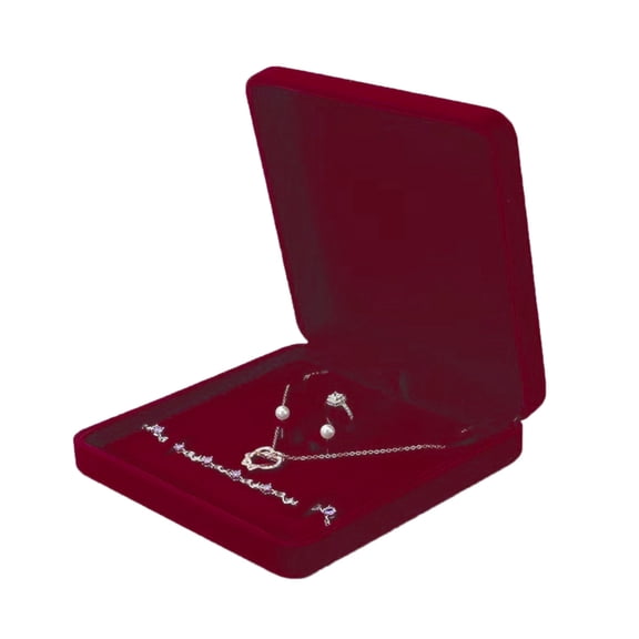 ZPAQI Elegant Velvets Jewelry Holder Display Case for Necklace Earring Ring Bracelet
