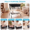 thumbnail image 4 of Costway Portable Baby Changing Table,Foldable Diaper Changing Station Adjustable Height Black, 4 of 10
