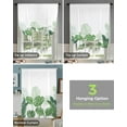 thumbnail image 3 of Tropical Plants Monstera Window Curtain for Living Room Home Decor Blinds Drapes Kitchen Tie-up Short Curtains, 3 of 5