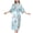 Light Blue, variant on Women's Long Robe Floral Printed Satin Pajamas Lightweight Cool Summer House Medium Slim Fit Fall Wrap Bathrobe Loungewear Light Blue Small-Large