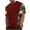 Red, variant on Mens Workout T-Shirts Casual Camo Patchwork Short Sleeve Round Neck Graphic Shirts Trendy Regular Fit Cotton Pullover Tops Army Green XXXXL