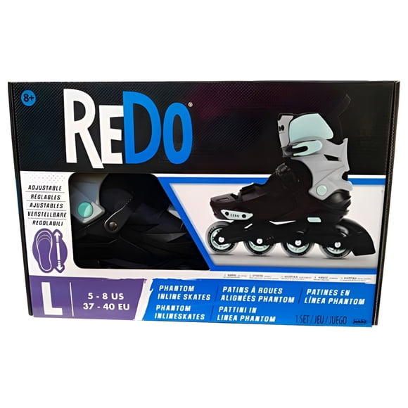 Jakks Pacific Patines En Línea Redo Phantom L 6.5 Mm Negro