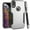 Silver, variant on GSA Slim Metallic Carbon Hybrid Case For iPhone XS Max (6.5") - Silver Black