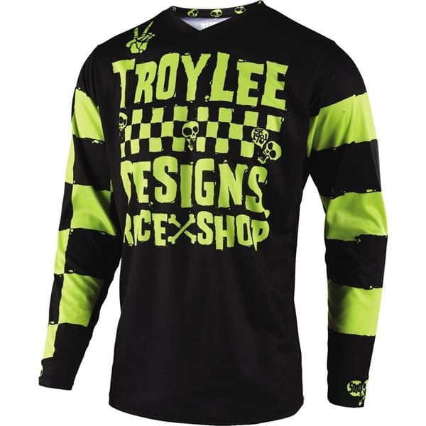Large, Lime Troy Lee Designs Youth Kids GP Jersey Race Shop 5000 