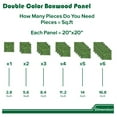 thumbnail image 5 of Grass Wall Panel 20'x20', 12Packs Artificial Greenery Wall Backdrop Faux Fence Privacy Screen Fake Hedge Topiary Boxwood Décor for Indoor Outdoor, Milan, 5 of 8