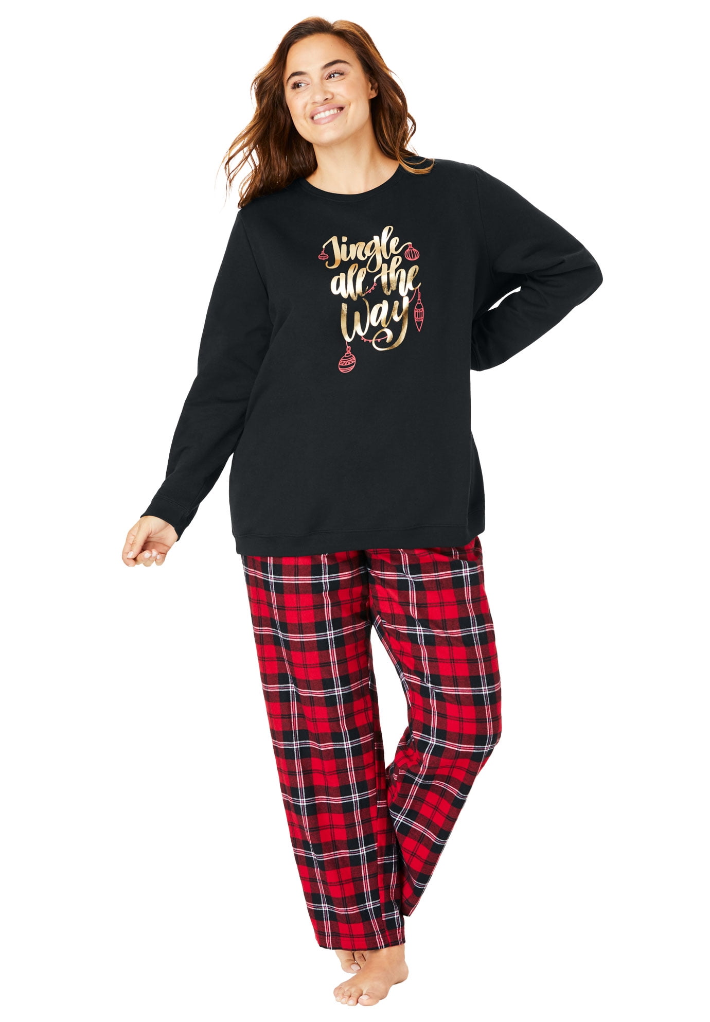 Women's plus size fleece pajamas Clearance